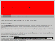 Tablet Screenshot of geile-sexcam-girls.com